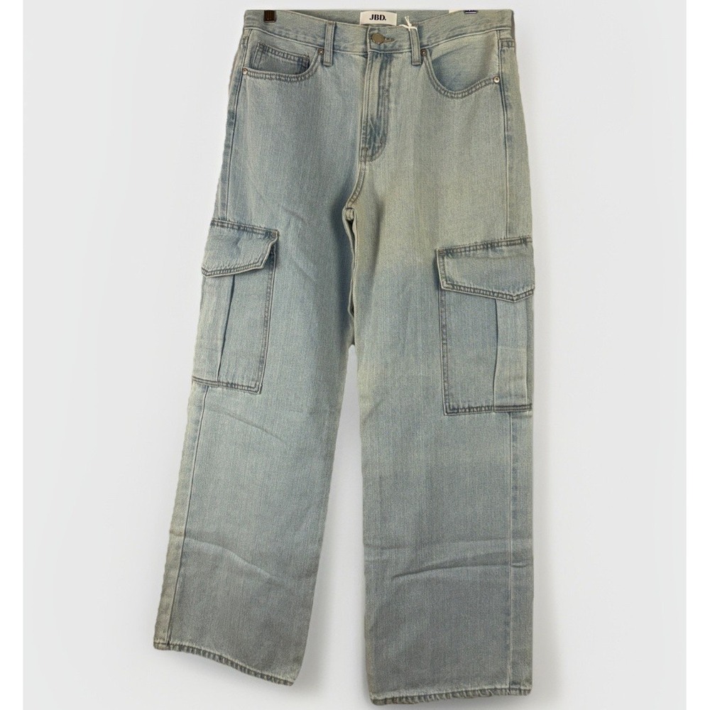 NWT‎ JBD Light Blue Wide Leg  Cargo Jeans size 29